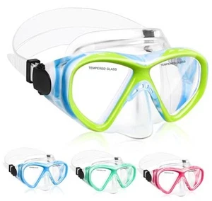Kids Swim Goggles Snorkel Diving Mask for Boys Girls Ages 5-15, Two-Color Anti - Picture 1 of 7