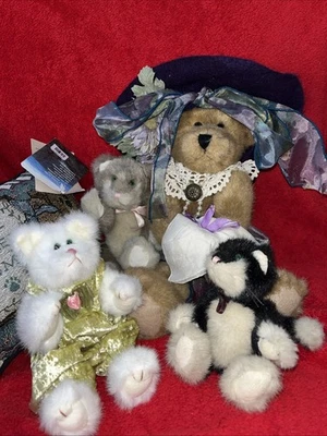 Boyds Bears Crazy Cat Dama y Almohada Prístina Usada Foto 1 de 4