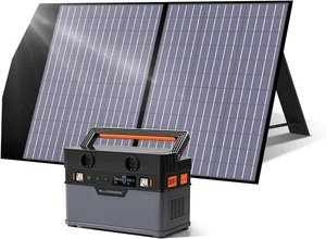 Powerstation S700 606Wh 700W mit 100W faltbarem Solarpanel für Stromausfall - Bild 1 von 8