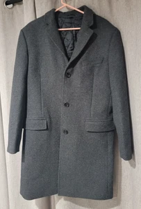 NWT J Crew Primaloft Topcoat Wool Blend Gray 42R Mens 3 Button Collared $278MSRP - Picture 1 of 16
