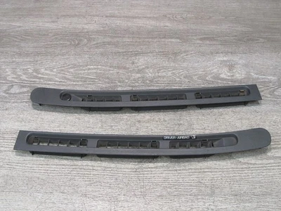 90-95 NISSAN Z32 300ZX DASH FRONT WINDSHIELD DEFROST AIR VENT GRILLE SET OEM - Image 1 of 4