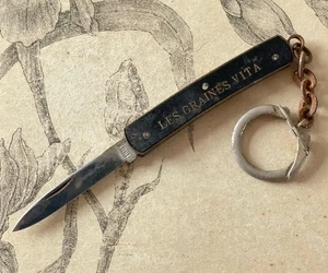 PORTE CLÉ Couteau Pliant Publicitaire Les Graines Vita Collection - Imagen 1 de 4