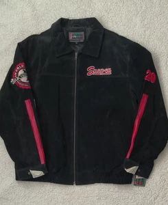 Snap-On Tools schwarze Wildleder Lederjacke 2008 Tools Edition Herren XL NOS - Bild 1 von 19