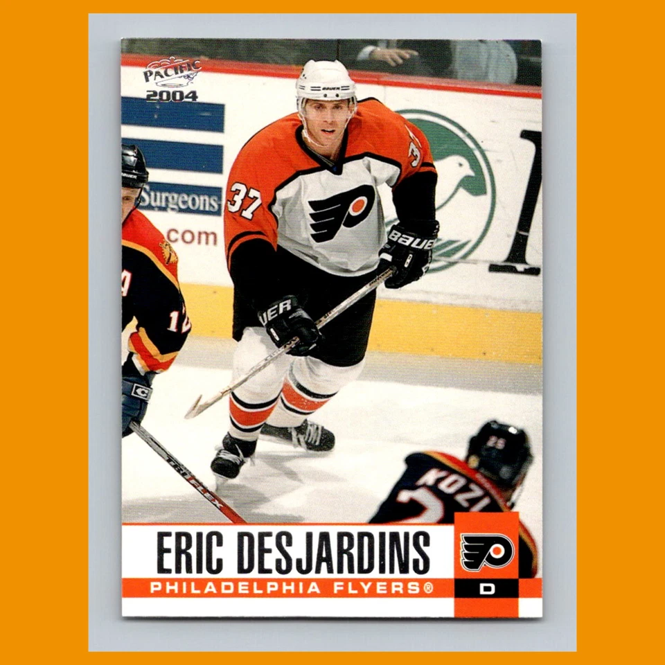 Eric Desjardins #249 2003-04 Pacific Philadelphia Flyers Hockey Card NHL - Image 1 of 3