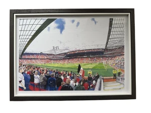 ORIGINAL KÜNSTLER OLD TRAFFORD THEATRE OF DREAMS KOSTENLOSER VERSAND UK 48 STUNDEN - Bild 1 von 4