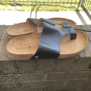 Haflinger braun & schwarz Sandalen Damengröße 10 US, 42 EUR NEU - Bild 1 von 5