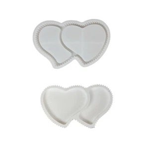 Grade Silicone Heart Striped Tray Mold Easy Release Nonstick Design Mold - Picture 1 of 8
