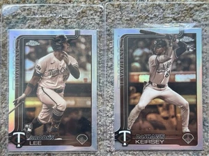TEAM Minnesota Twins RIFRATTORI SEPPIA RC Lee / Keirsey 2025 Topps Chrome 19 234 - Foto 1 di 1