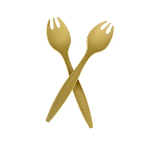 Tenedores para servir espaguetis para ensaladas TUPPERWARE 12" vintage cucharas pinzas cosecha oro - Imagen 1 de 9