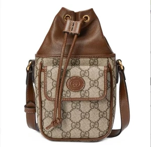NUEVO BOLSO BANDOLERA GUCCI PEQUEÑO GG GUCCISSIMA CUERO MARRÓN BOLSO DE HOMBRO - Imagen 1 de 8