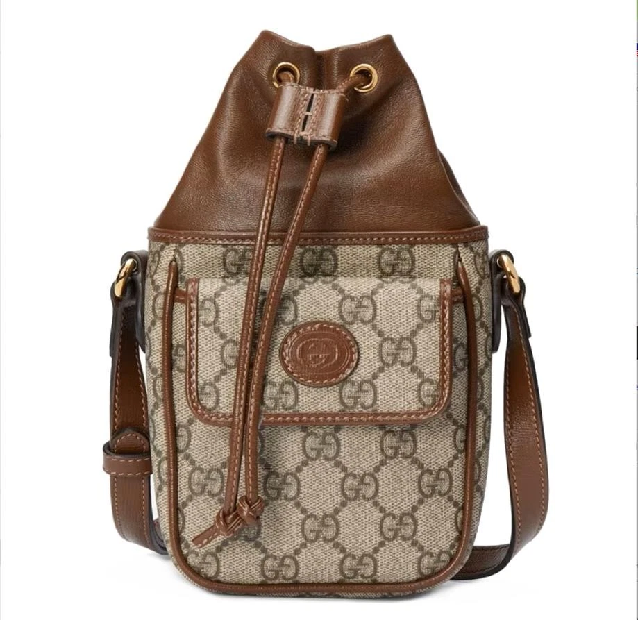 NUEVO BOLSO BANDOLERA GUCCI PEQUEÑO GG GUCCISSIMA CUERO MARRÓN BOLSO DE HOMBRO Foto 1 de 4