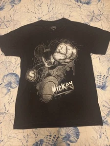 Mickey Mouse T-Shirt Men's Small Black Short Sleeve Power Fist Graphic Tee - Picture 1 of 9