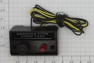 American Flyer XA14A965-AE S Scale Black Stock Yard Switch Controller Wired - Bild 1 von 2