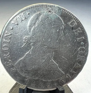 1809 Peru 8 Acht Reales, 8R, Ferdinand VII., KM# 106, Imaginäre Büste - Bild 1 von 6
