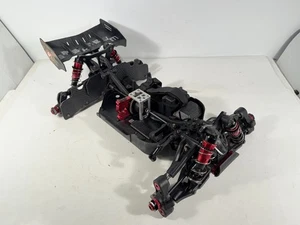 Used Bashed Arrma Typhon 1/8 Scale 6S 4wd BLX Buggy Roller Slider Chassis - Picture 1 of 17