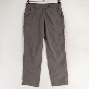 ExOfficio Pants Womens 6 Gray Nylon Convertible Roll Leg Cargo Hiking Outdoors - Picture 1 of 9