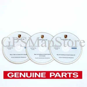 2003 2004 Porsche Carrera 911 4S Boxster Navigation CD 3 Disc Set U.S Canada Map - Picture 1 of 4