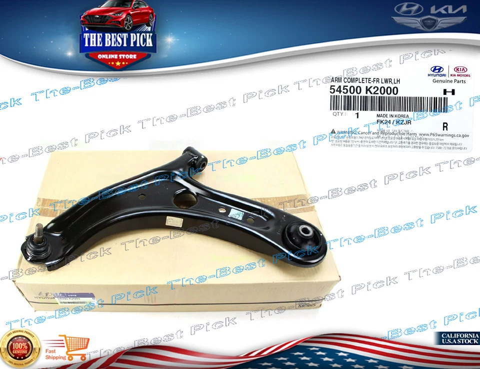 Arm Complete Front LEFT DRIVER SIDE ⭐GENUINE⭐ Hyundai Venue 2020-2024 54500K2000 - Image 1 of 1