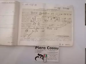 CA 77746 moto guzzi cardellino 83 LIBRETTO CIRCOLAZIONE 1966 da collezione - Foto 1 di 2