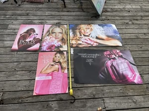 Lot Of 5 Authentic Victoria's Secret Posters Andrea Lima? Bra Pink Store Angels - Picture 1 of 11