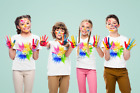 Little Color Splashes: 100% Polyester Holi Apparel for Kids' Vibrant Celebration