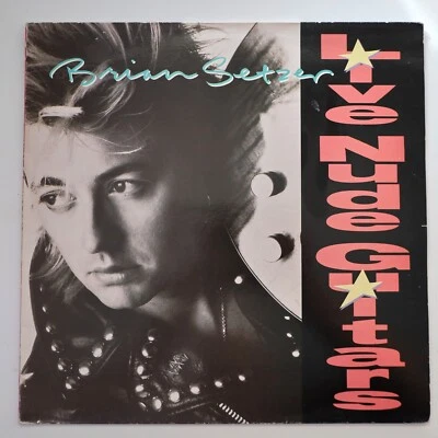 Brian Setzer - Live Nude Guitars - 1988 NEAR MINT Vinyl LP - Bild 1 von 4