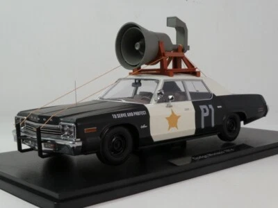 KK Dodge Monaco Bluesmobile BLUES BROTHERS 1974 with horn 1/18 KKDC181121 - Immagine 1 di 3