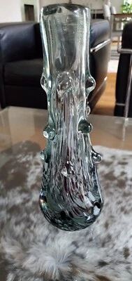 Alte  MuranoGlasvase   mit Noppen und sehr schönen  Einschmelzungen 1500 g - Bild 1 von 4