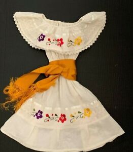 Girl Gypsy Dress Lace Variety of Color sash included embroidery Flower sz 4-5T