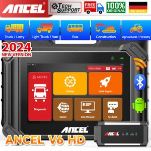 đ„2025 ANCEL V6 HD LKW Scanner Alle System OBD2 DiagnosegerĂ€t mit 8" Bildschirm - Bild 1 von 15