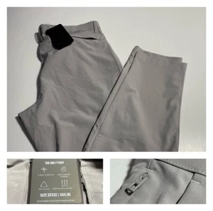 NEW NWT Fabletics The Only Pant Gray Ltwt Stretch Poly 32 (fit trim 34) - Picture 1 of 18