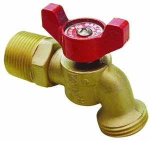 Quarter Turn, 3/4" Valve w/ Threaded Hose Bibb SR12 - Picture 1 of 5