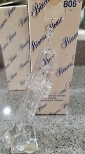 NEW Princess House Trumpet Horn Lead Crystal glass Sculpture 6.75"H Paperweight - Picture 1 of 6