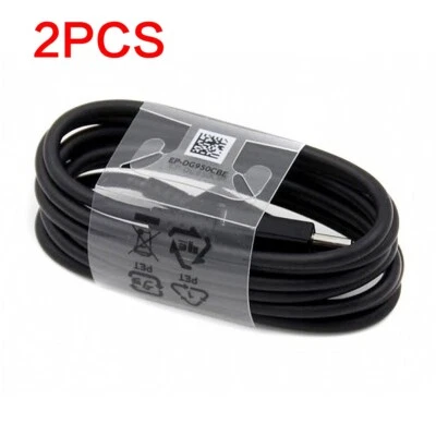 2pcs 3FT USB Type C Data Fast Charging Cable Cord For Samsung Galaxy S9 S8 - Image 1 of 4