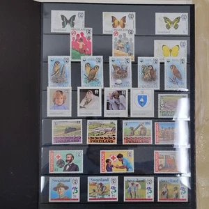 1982 SWAZILAND 27 STAMPS ALBUM COLLECTION SET LOT Lady Diana butterflies Africa - Picture 1 of 21