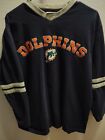 Vintage 90er C.S.A Marke NFL Miami Dolphins 3/4-Ärmel-Shirt, Medium