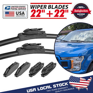 Front Windshield OEM Wiper Blades 22"+22" All Season For Dodge Stratus 1999-2006