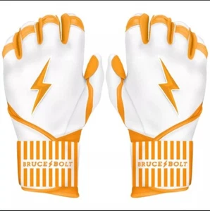 LIMITED EDITION - Whataburger - Bruce Bolt Youth Large Long Cuff Batting Gloves - Picture 1 of 6