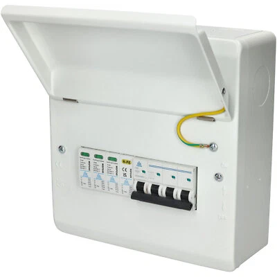 WCED WMCUSP440C 3 Phase Surge Protection Board with 4 pole SPD + 40A C Curve MCB - Image 1 of 4