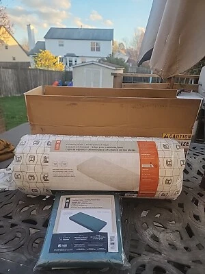 Cojín/banco de patio resistente al agua Rávena 42" x 18" x 3" - cubierta verde Foto 1 de 3