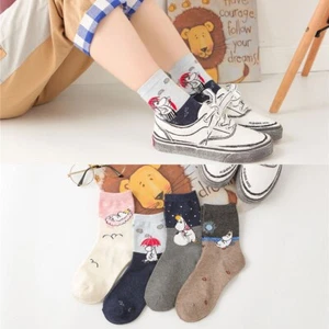 Calcetines Moomin Corea del Sur Nueva Temporada Patrón Dibujos Animados Talla Adulto 4-6.5UK - Imagen 1 de 15