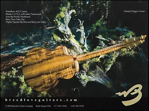 Guitarra acústica Breedlove A25 Select serie Tonewoods 2009 impresión publicitaria - Imagen 1 de 3