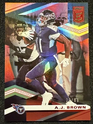 2020 Donruss Elite Football A.J. Brown Aspirations Red /89 - Image 1 of 2