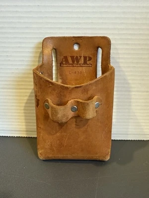 Bolsa de herramientas de cuero AWP American Work Products L-430 usada hecha en México ver fotos Foto 1 de 4