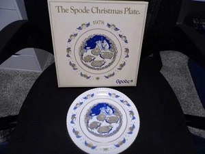SPODE CHRISTMAS PLATE 1978 9TH LIMITED 8" NEW - Picture 1 of 2