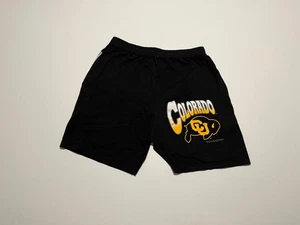 Pantalones Cortos Universitarios CU Buffs Colorado De Colección L Negro Logo Búfalos Boulder - Imagen 1 de 6