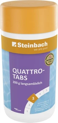 Steinbach Poolpflege Quattrotabs Tabs 1 kg Tabletten, TCCA Multi 85% - Bild 1 von 4