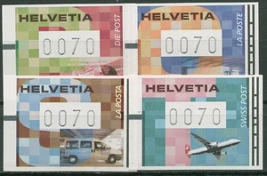Schweiz Automatenmarken 2001 Transportmittel der Post ATM 11/14 postfrisch - Picture 1 of 1