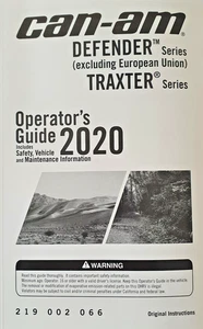 Can-Am Operator´s Guide / Bedienungsanleitung - Englisch - Defender Traxter 2020 - Bild 1 von 1