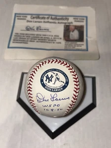 Don Larsen Signed Yankees Inscribed 50th Anniversary Baseball WSPG 10-8-56 Auto - Picture 1 of 8